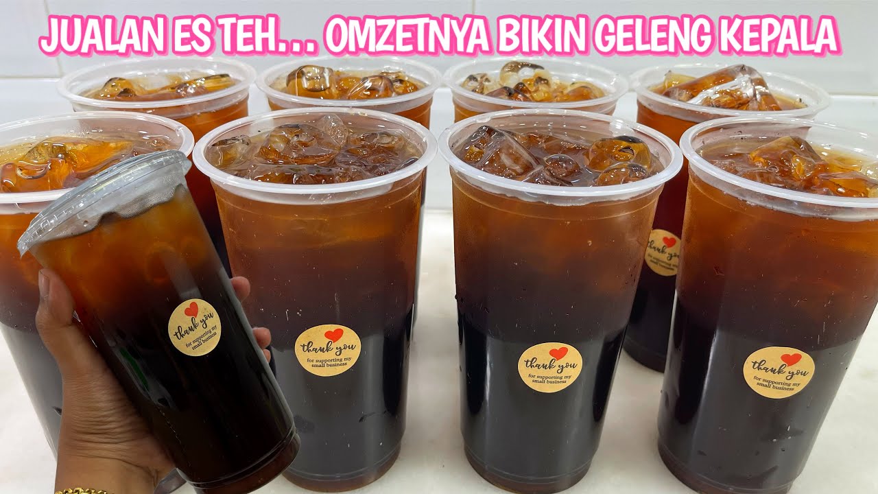 TERLIHAT SPELE JUALANNYA TAPI OMZETNYA MENCENGANGKAN !!! IDE JUALAN ES TEH YANG SEGAR MURAH MERIAH