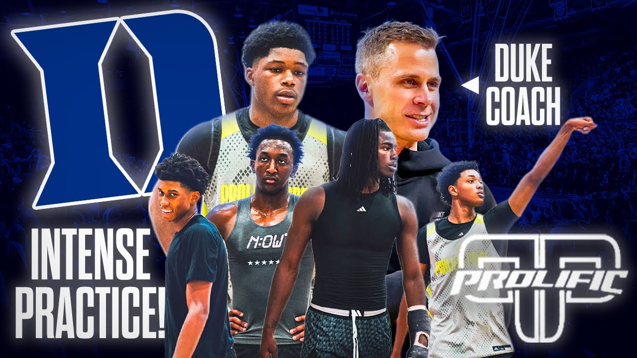 Prolific Prep INTENSE PRACTICE in front of DUKE Coach Jon Scheyer | Team Beach Day | Vlog #003
