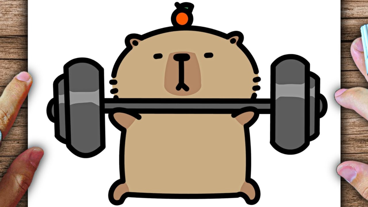 CÓMO DIBUJAR UN ENTRENAMIENTO DE CAPIBARA