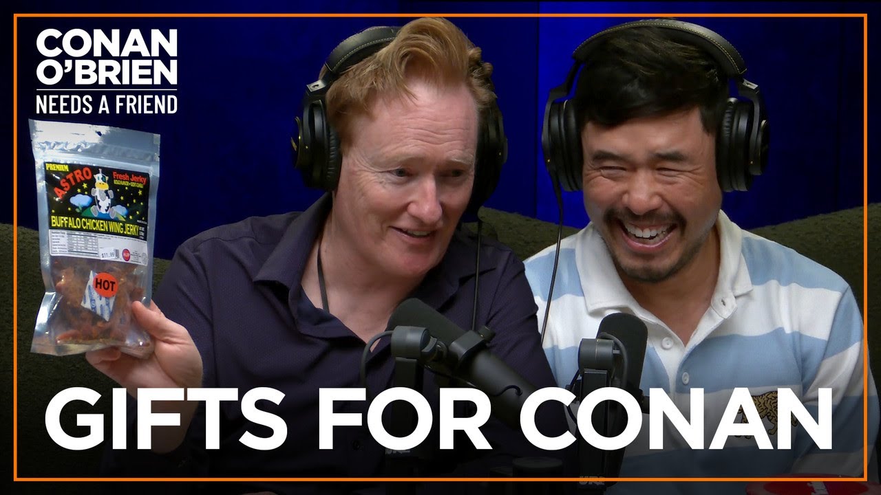 Conan Cherishes His Portrait From Randall Park | Conan O'Brien Needs A Friend