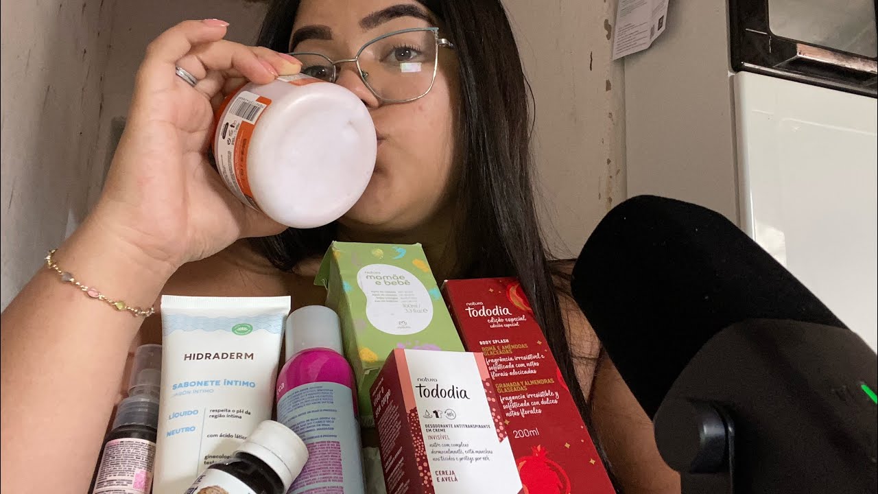 Asmr - Mostrando as comprinhas do mês 💅