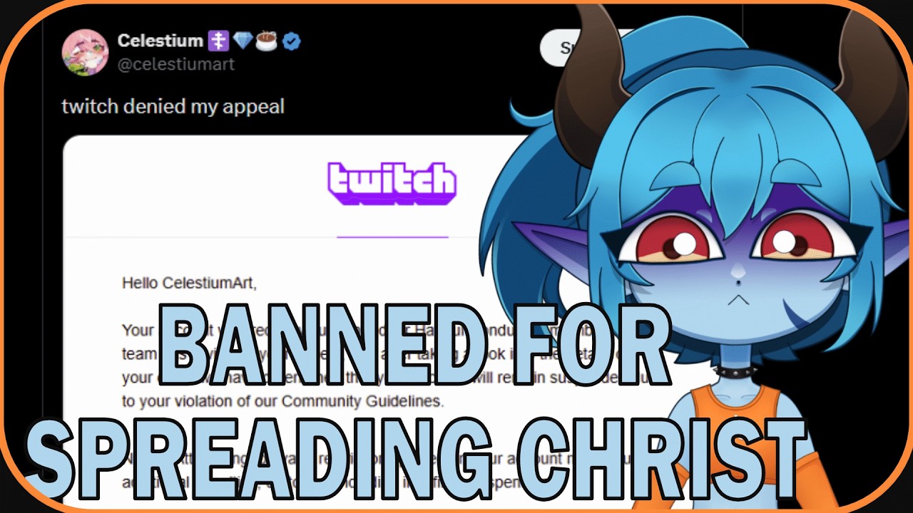 @CelestiumVT ЗАБАНЕН на TWITCH за чрезмерную любовь к Иисусу.