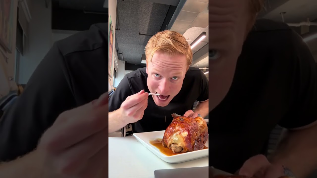 Barstool Employee Eats Rotisserie Chicken When No One Is Around