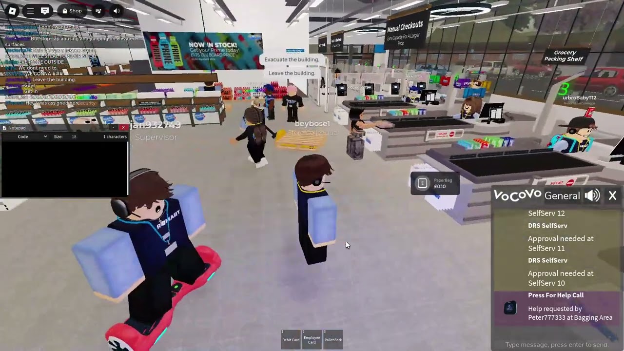 Playing a fire alarm in RoMart (TWICE)