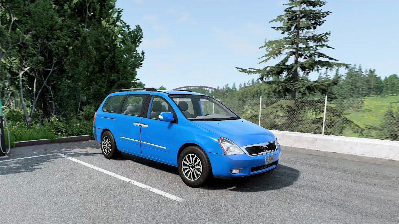 BeamNG.drive - Kia Sedona / Carnival (VQ) 2012 - Car Show Test Drive Crash .