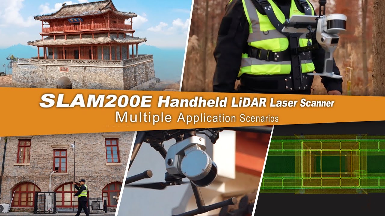 SLAM200E Handheld Laser Scanner | Real-Time 3D Mapping with High-Precision SLAM & LiDAR