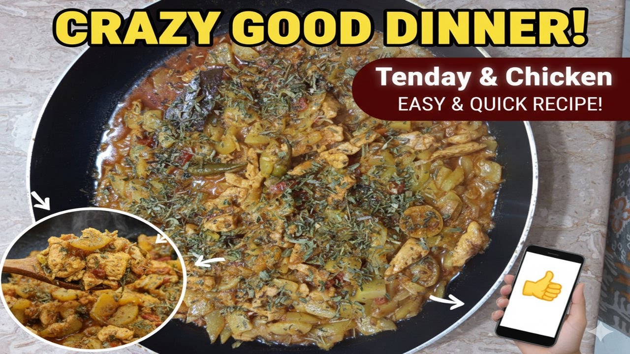 Quick Chicken Tenday Recipe | Boneless Chicken & Apple Gourd Curry | Mom's Comfort Food