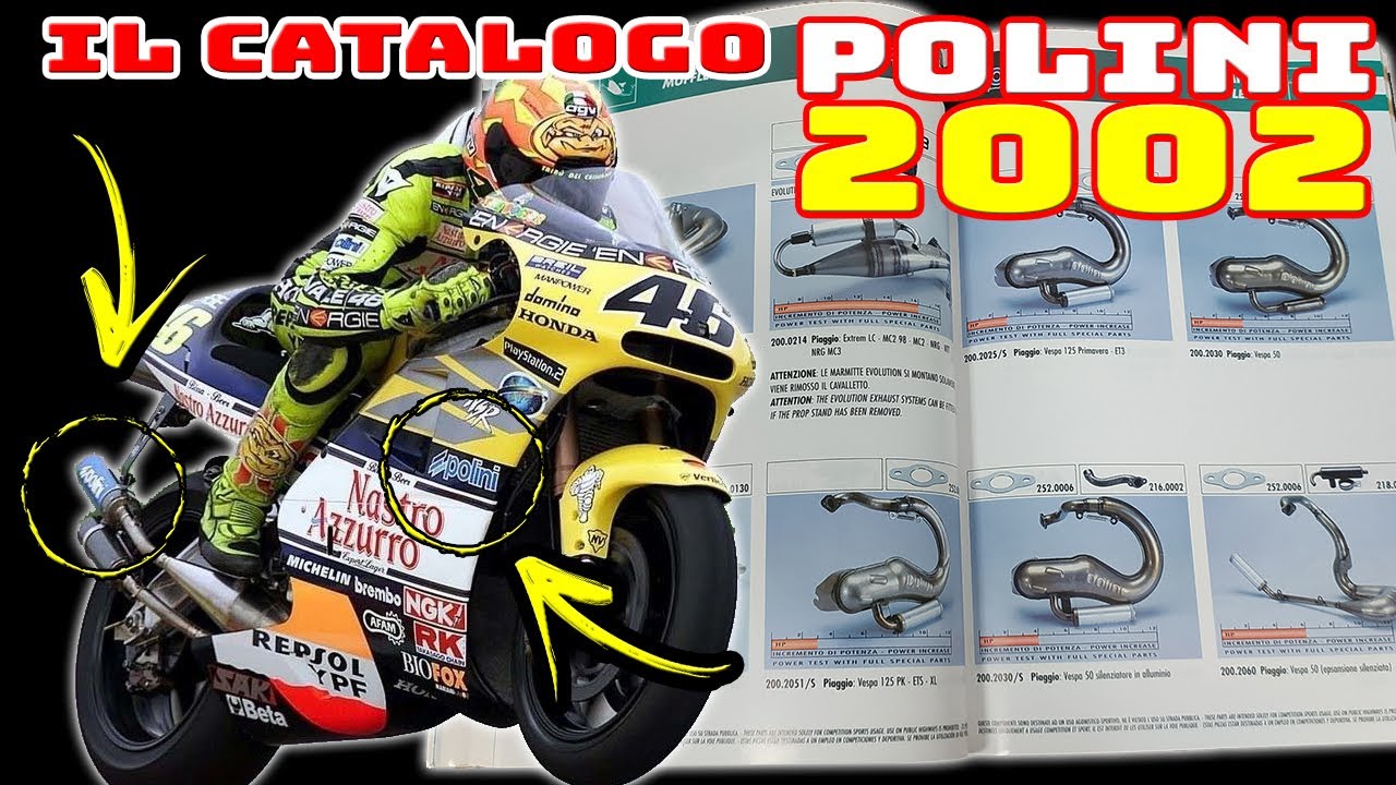 POLINI Story 2002, il CATALOGO N. 10, parti Speciali Vespa Ciao ecc.