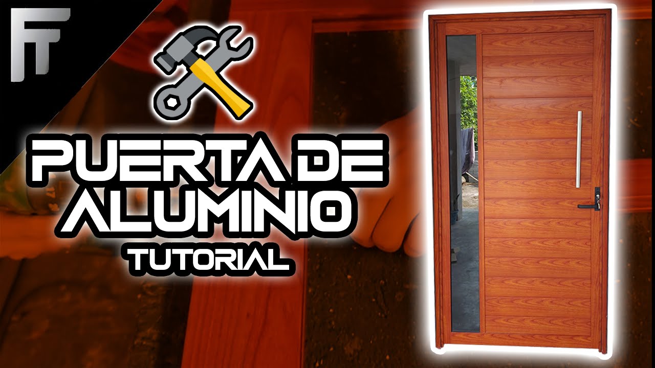 Como hacer una puerta de aluminio diseño Fácil y elegante , puerta de aluminio 3