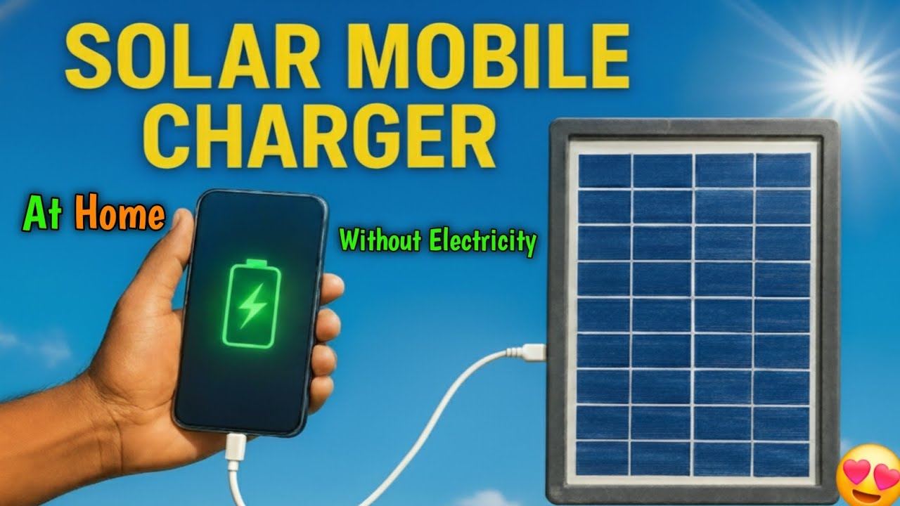 How to make solar mobile charger !! Free charging mobile from Sunlight || Solar mobile charger 