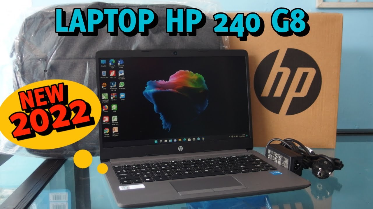 Unboxing & Review LAPTOP HP 240 G8 NEW (BARU) | MARKETLAPTOP Malang