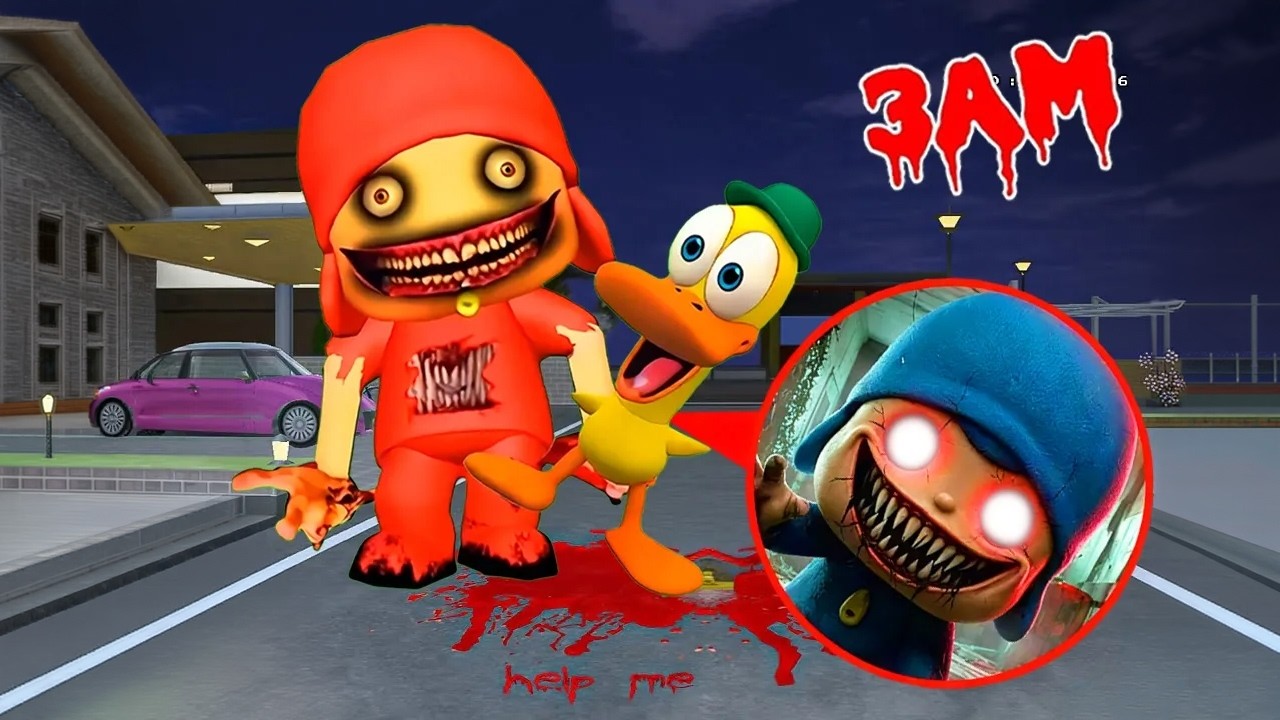 😱I FOUND THE EVIL POCOYO.EXE AND POCOYO'S DUCK AT 3 AM!