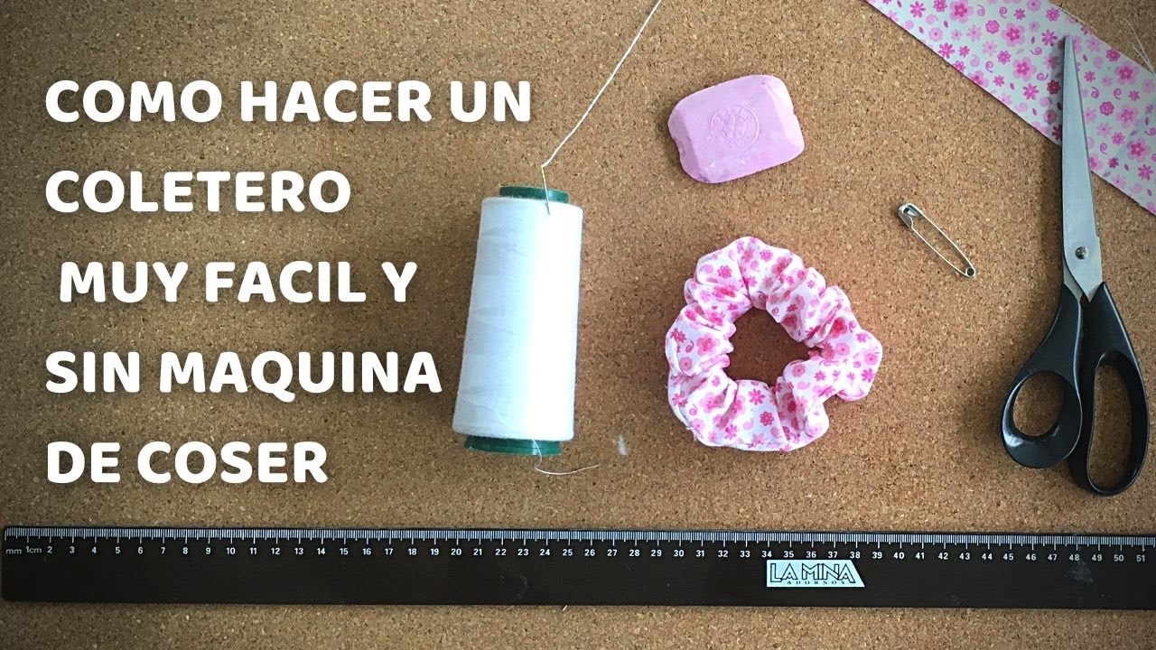 🥇 COLETERO/SCRUNCHIE MUY FACIL Y SIN MAQUINA DE COSER | COMO HACER SCRUNCHIES | COMO HACER COLETEROS
