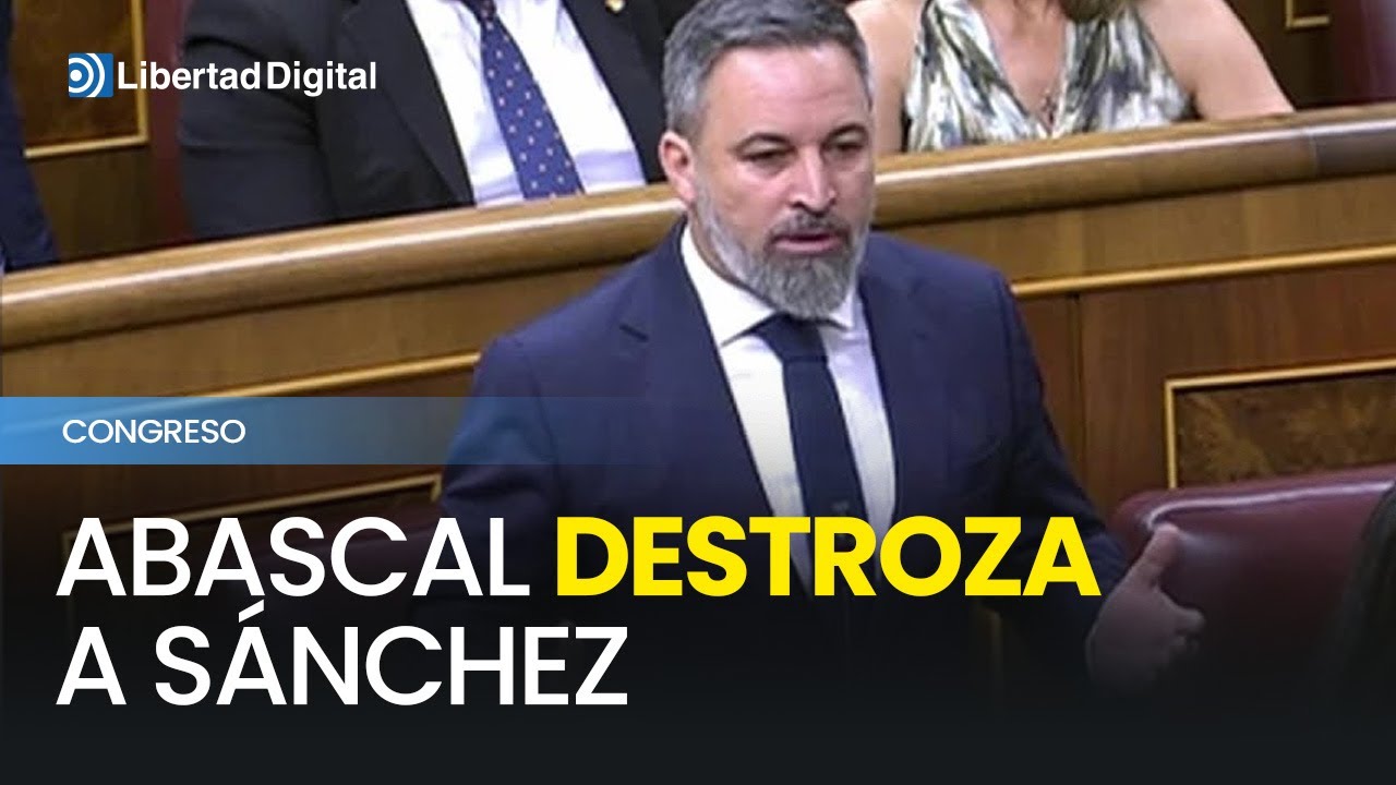 Abascal destroza a Sánchez y abandona el Congreso: 