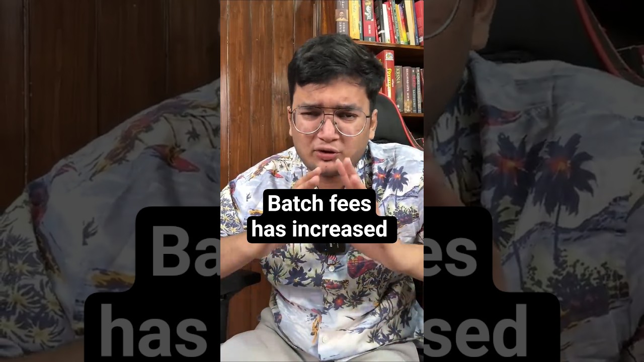 Fees increase in dropper batch 🙀 #jee2026 #jee2027