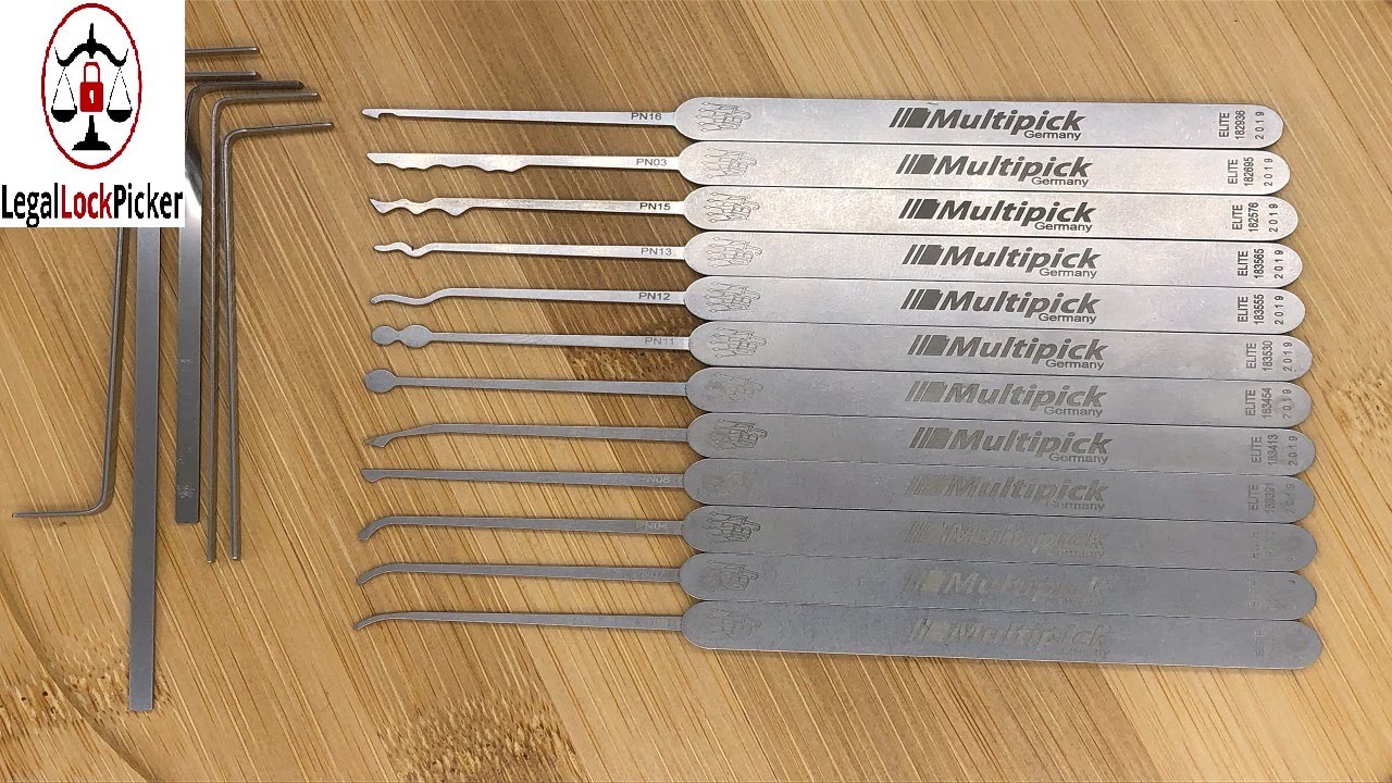 [070] Обзор: Набор отмычек Multipick Elite из 17 предметов