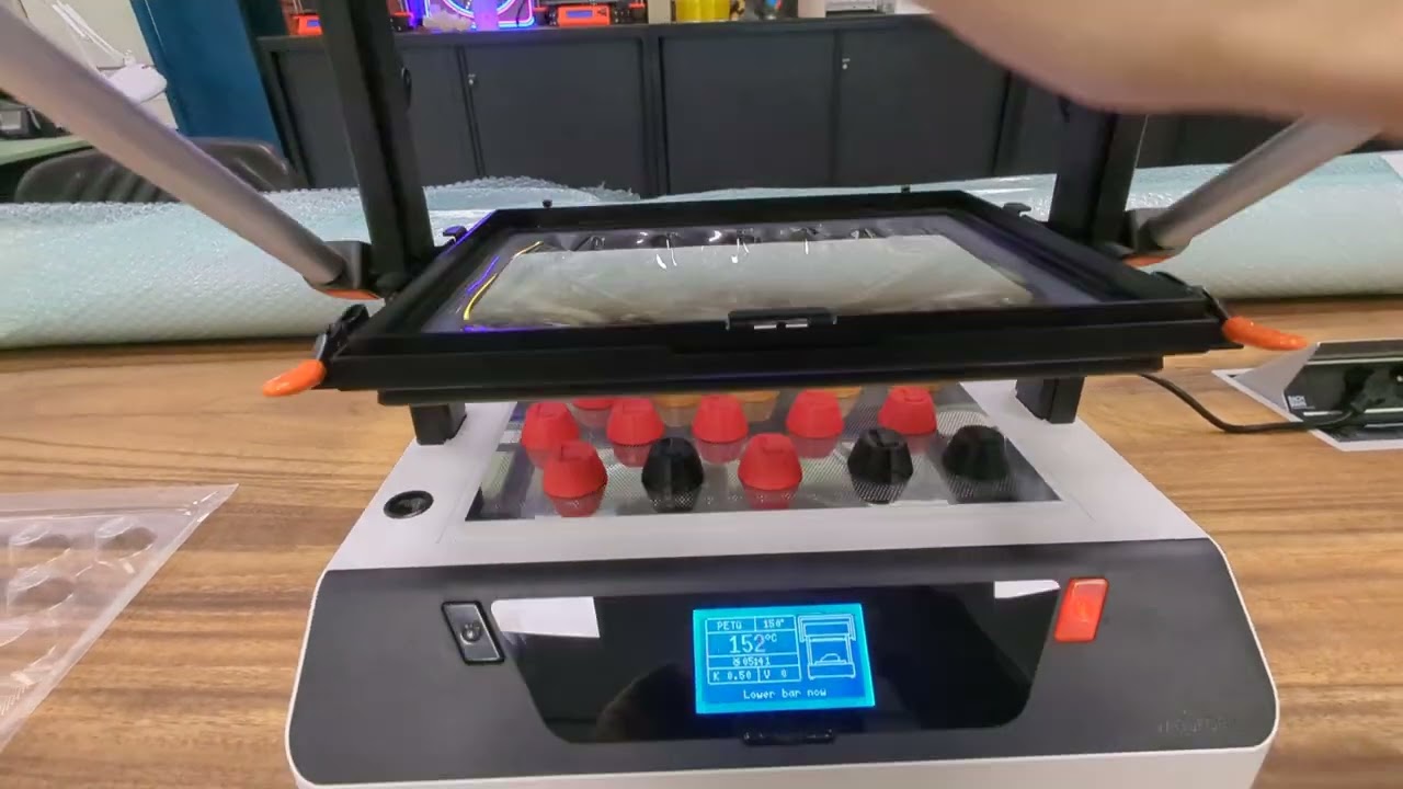 Vacuum forming chocolate molds at Lili's Proto Lab