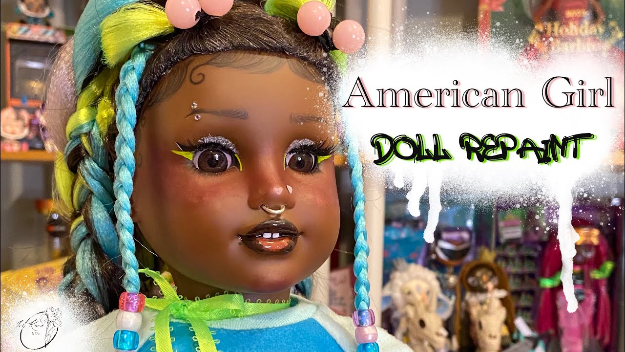American Girl repaint (doll ooak) Truly Me #80 redesign