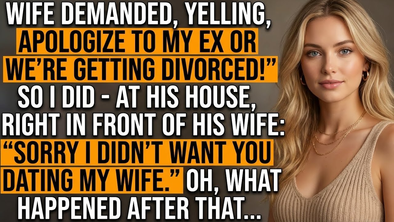 She Was Screaming, Demanding That I Apologize To Her Ex. So I Did. What Happened Next…