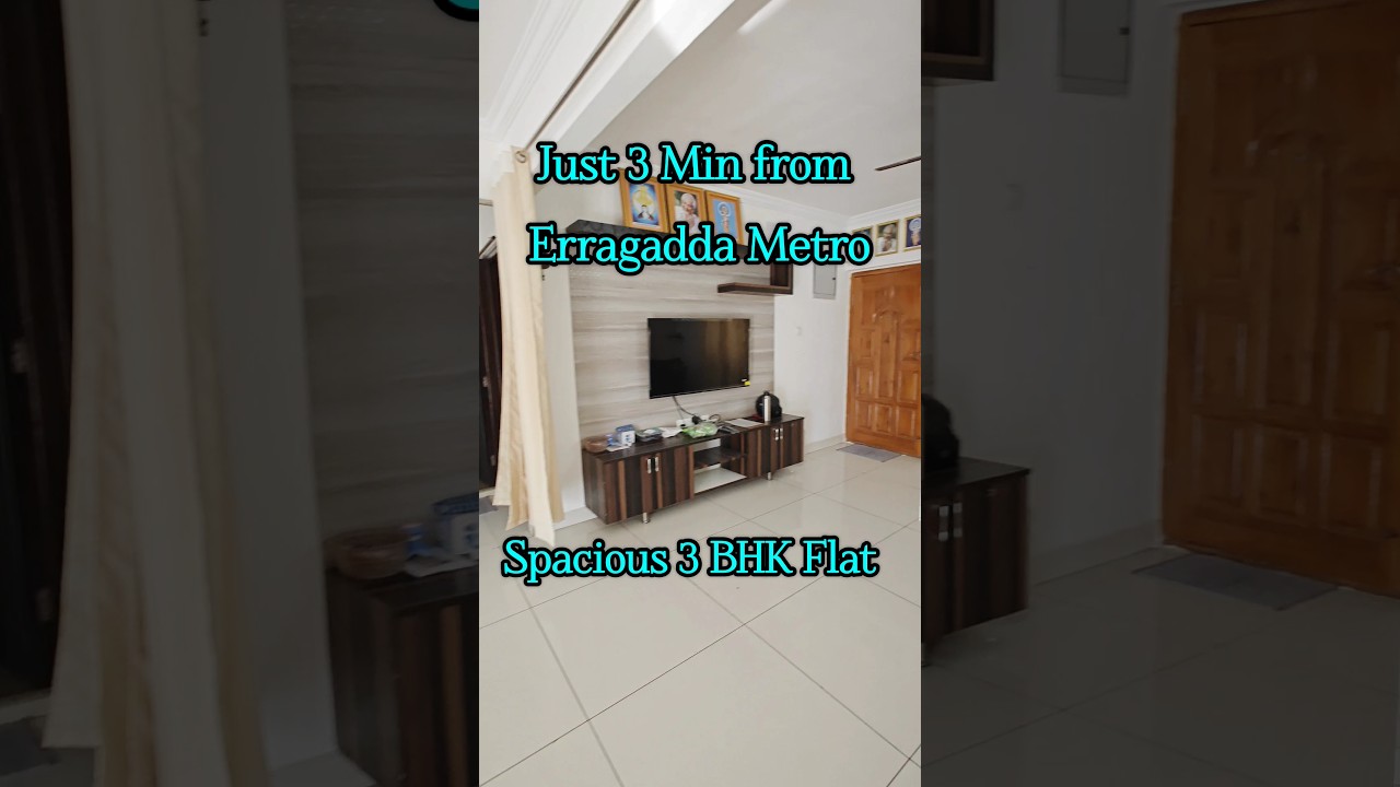 Premium 3 BHK Flat for Sale in Gated Community, Erragadda, Hyderabad.
