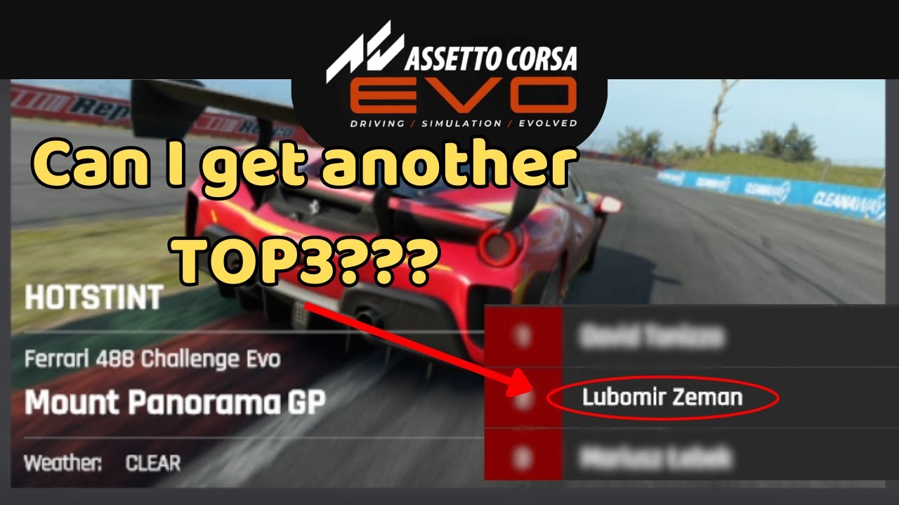 Assetto Corsa EVO - SPECIAL EVENT 12 - HOTSTINT 30min - Mount Panorama - Ferrari 488 Challenge EVO