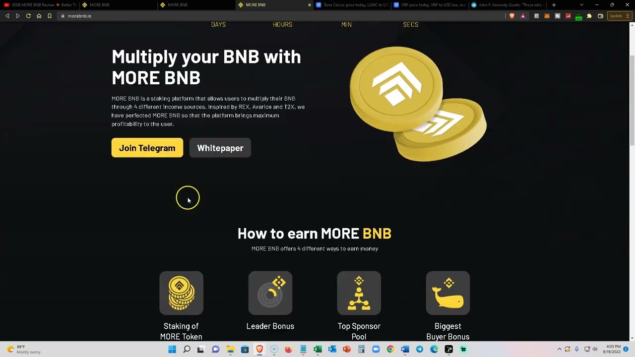 MORE BNB!!! NEW Avarice Fork, T2X, 4 income streams!! DAY 1 LAUNCH!! Let's Go!!