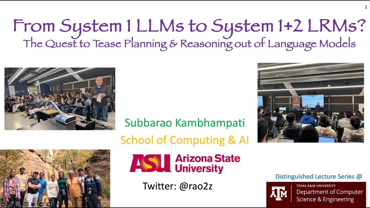 From System 1 LLMs to System 1+2 LRMs? The Quest to Tease Planning and Reasoning out of LLMs