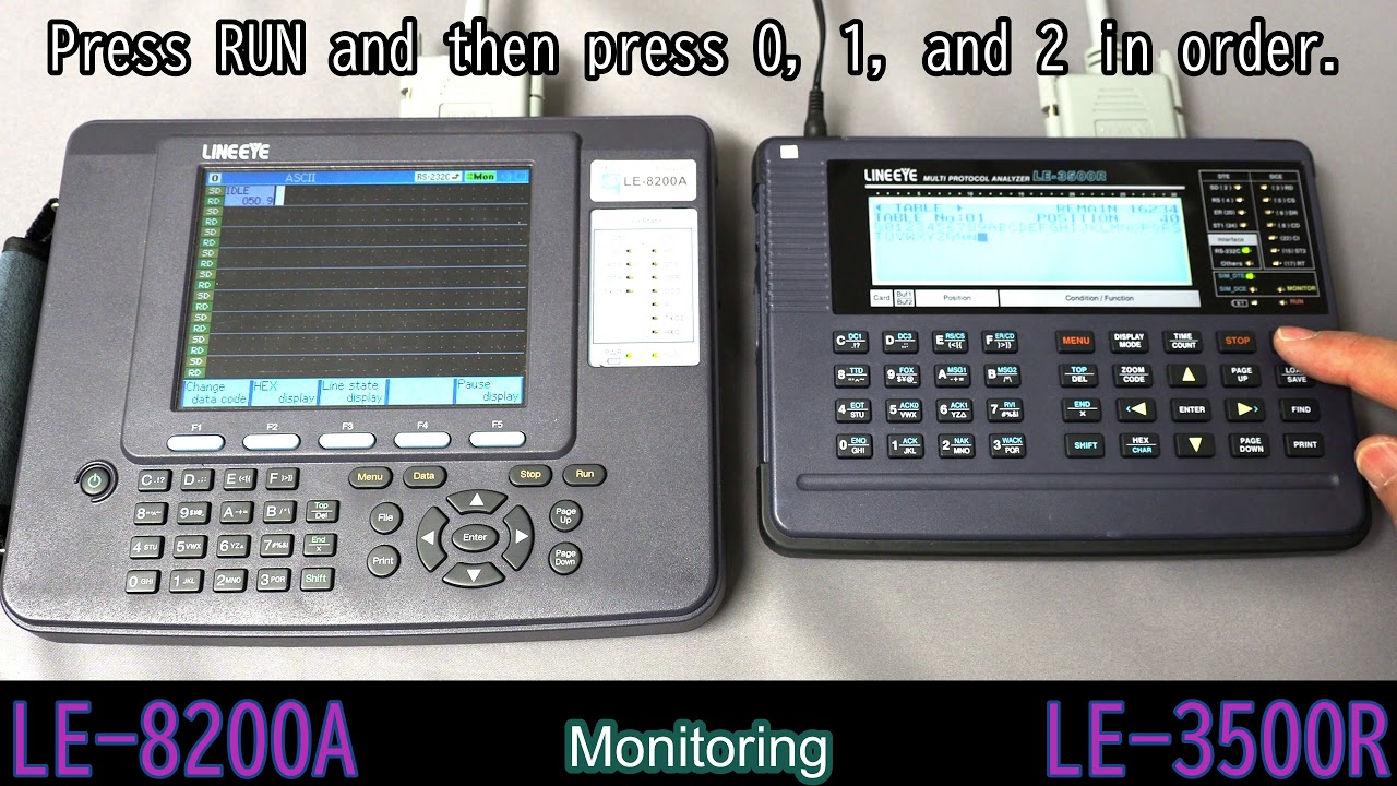 english lineeye    serial analyzer  LE-8200A＆LE-3500R