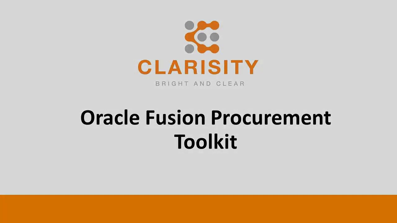 Procurement Integration Toolkit V1.2 - Clarisity