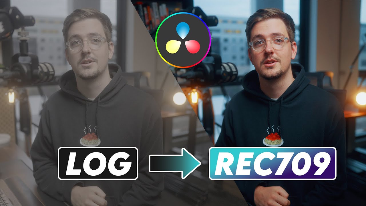 Как легко преобразовать журнал в Rec709 в Davinci Resolve