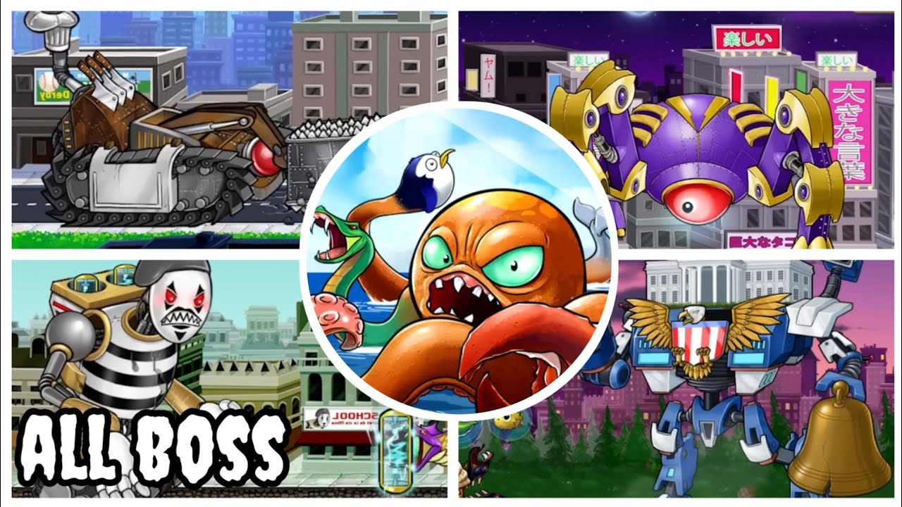 Crazy Octopus - all bosses