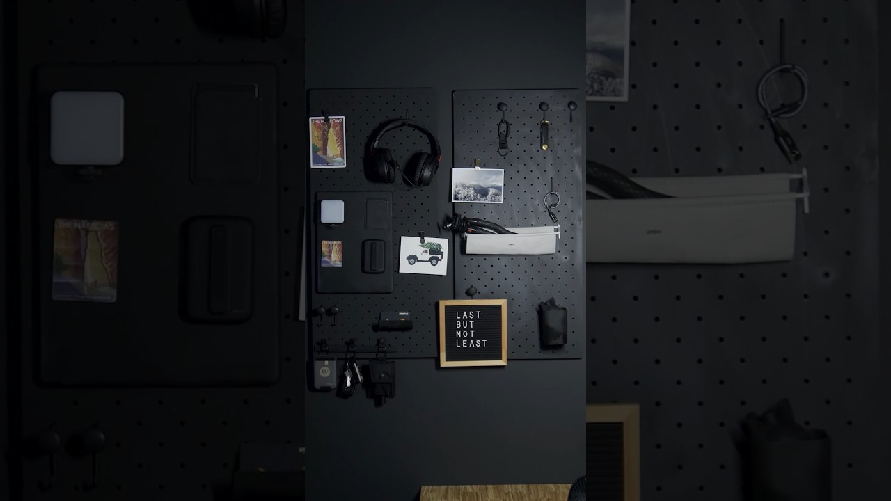 How To Build a Matte Black Pegboard Wall #design #matteblack #interiordesign