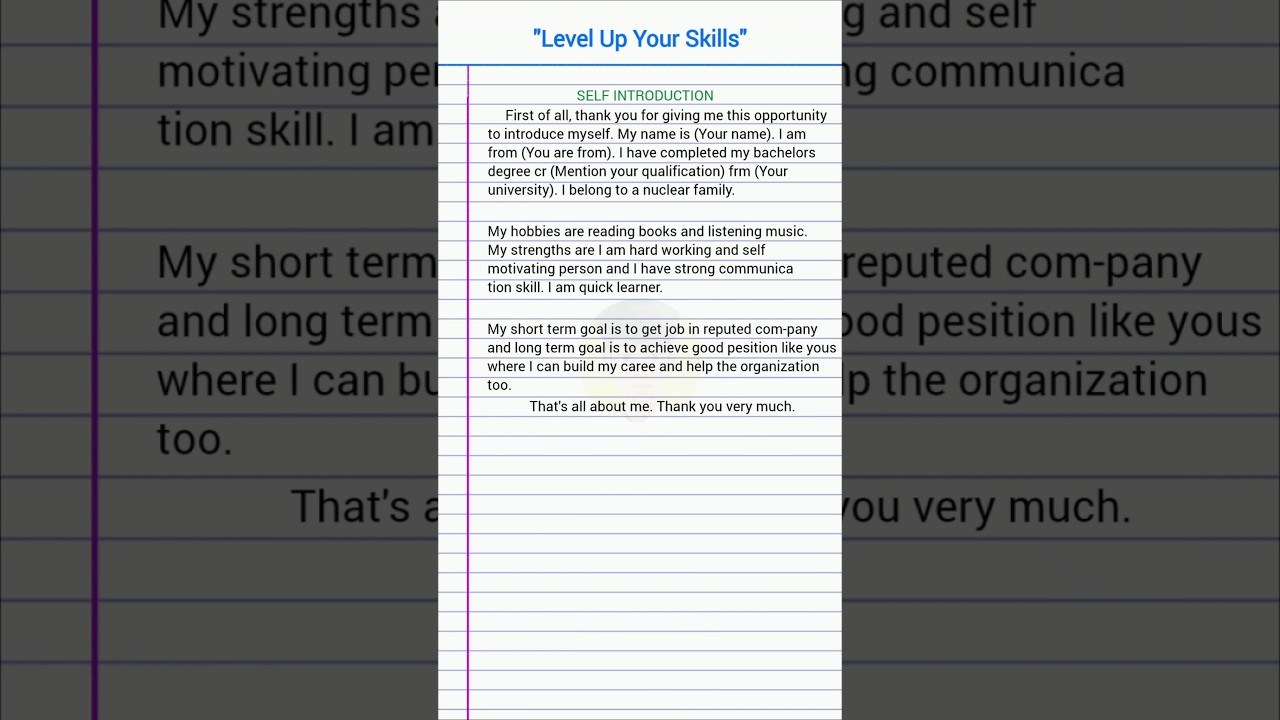 Level Up Your Skills 