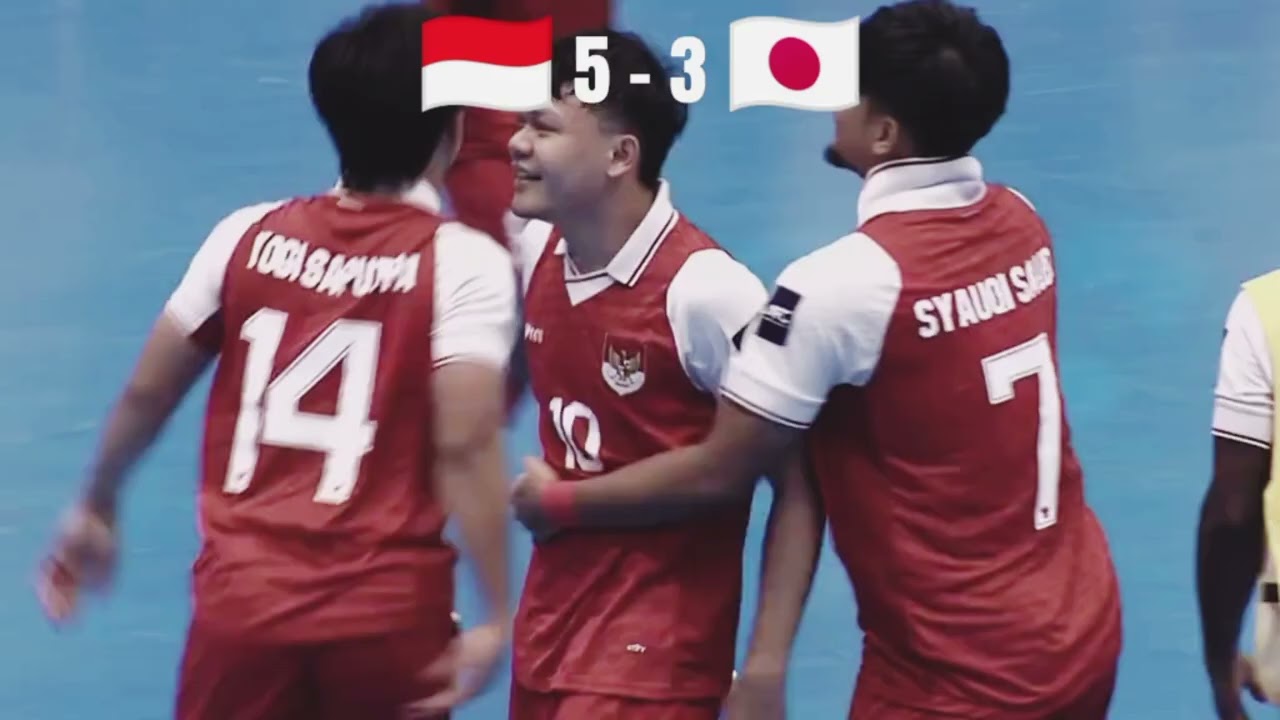 Indonesia 🇮🇩 [5] vs Jepang 🇯🇵 [3].   (Semifinal AFC FUTSAL ASIAN CUP 2026)