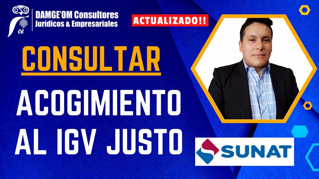 Cómo verificar si estoy acogido al IGV justo o prórroga del IGV - Seguimiento a la solicitud del IGV