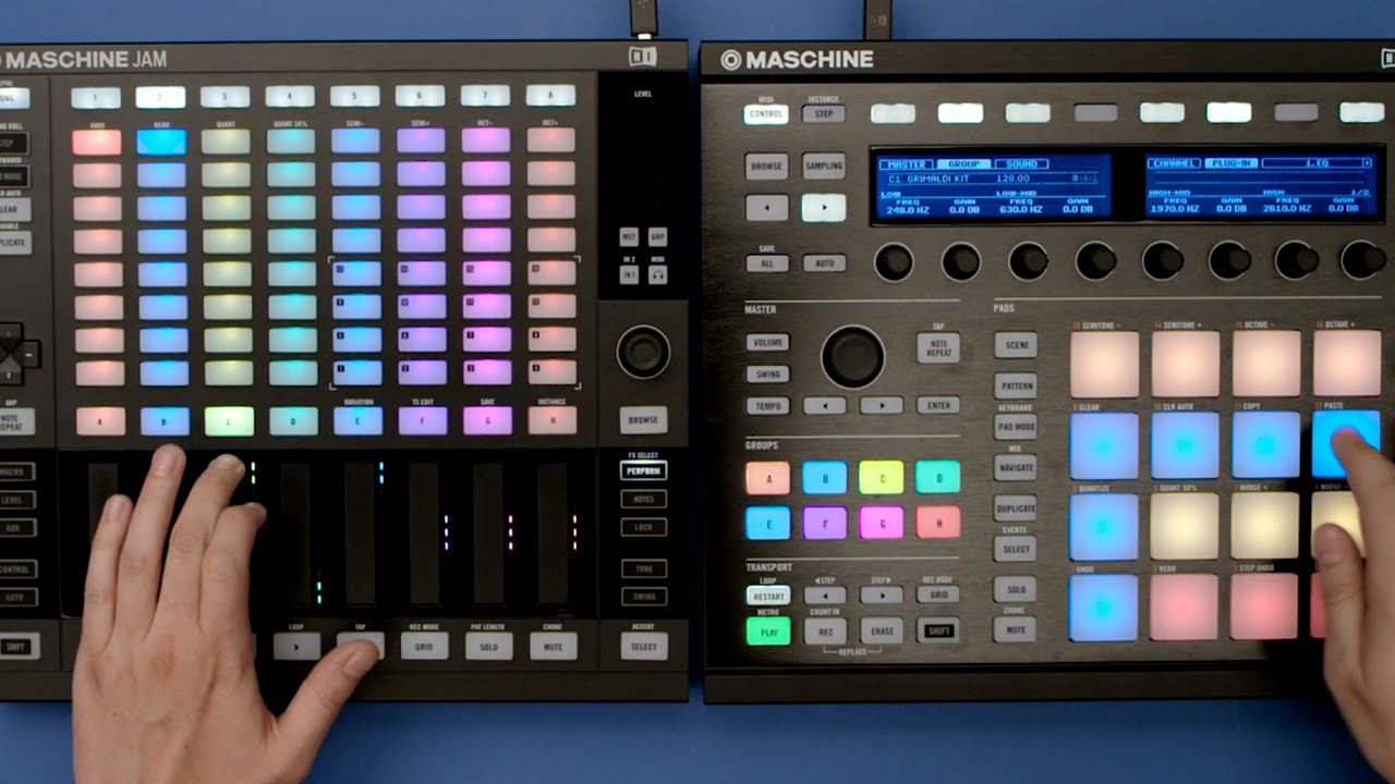 Рабочий процесс MASCHINE JAM: Объединение оборудования MASCHINE | Родные инструменты