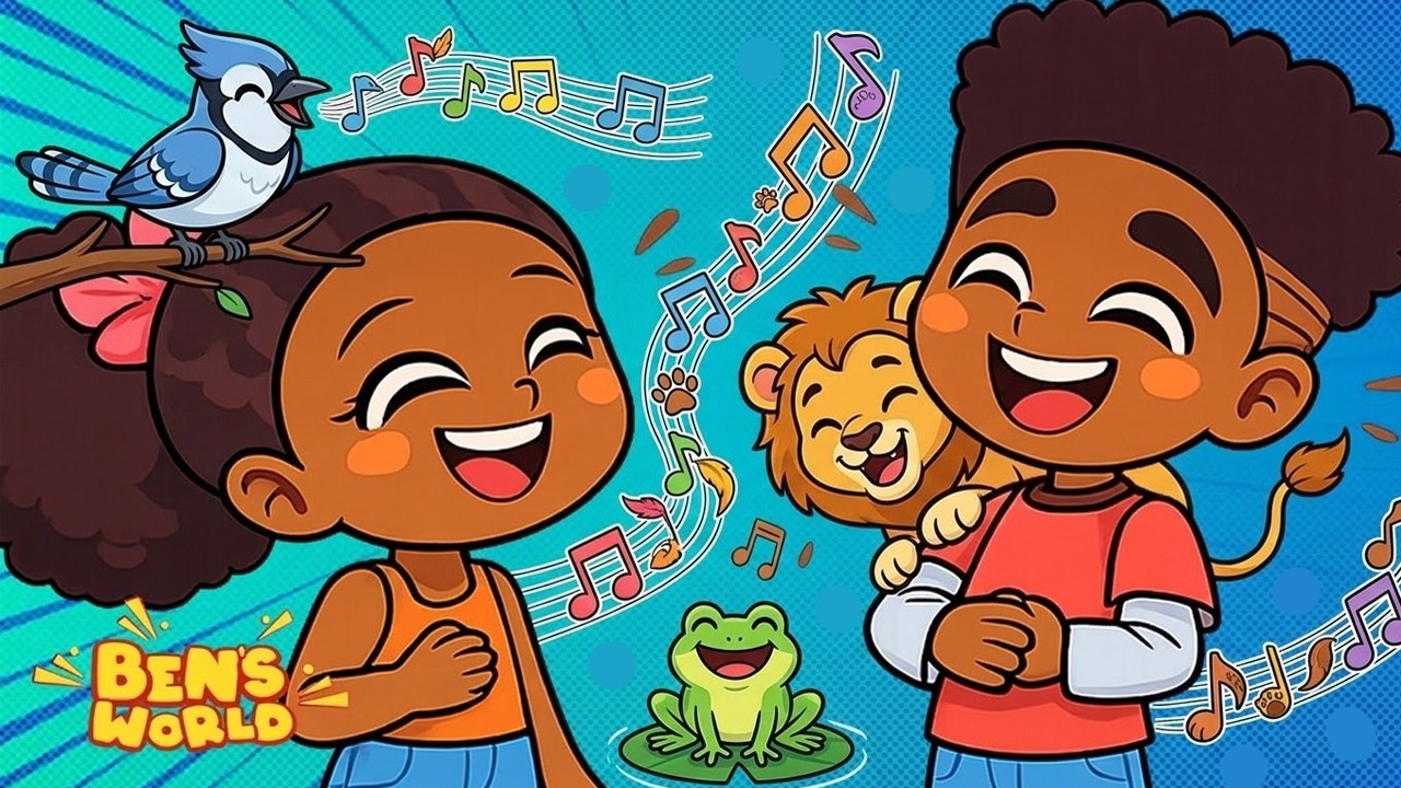 Animal Sounds And Songs 🦁🐘🐵 | Fun Learning Song | Ben’s World Afrobeat Kids Music
