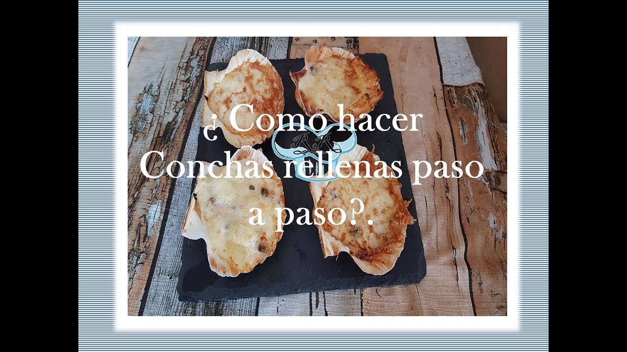 Conchas Rellenas de Bechamel de Almejas.