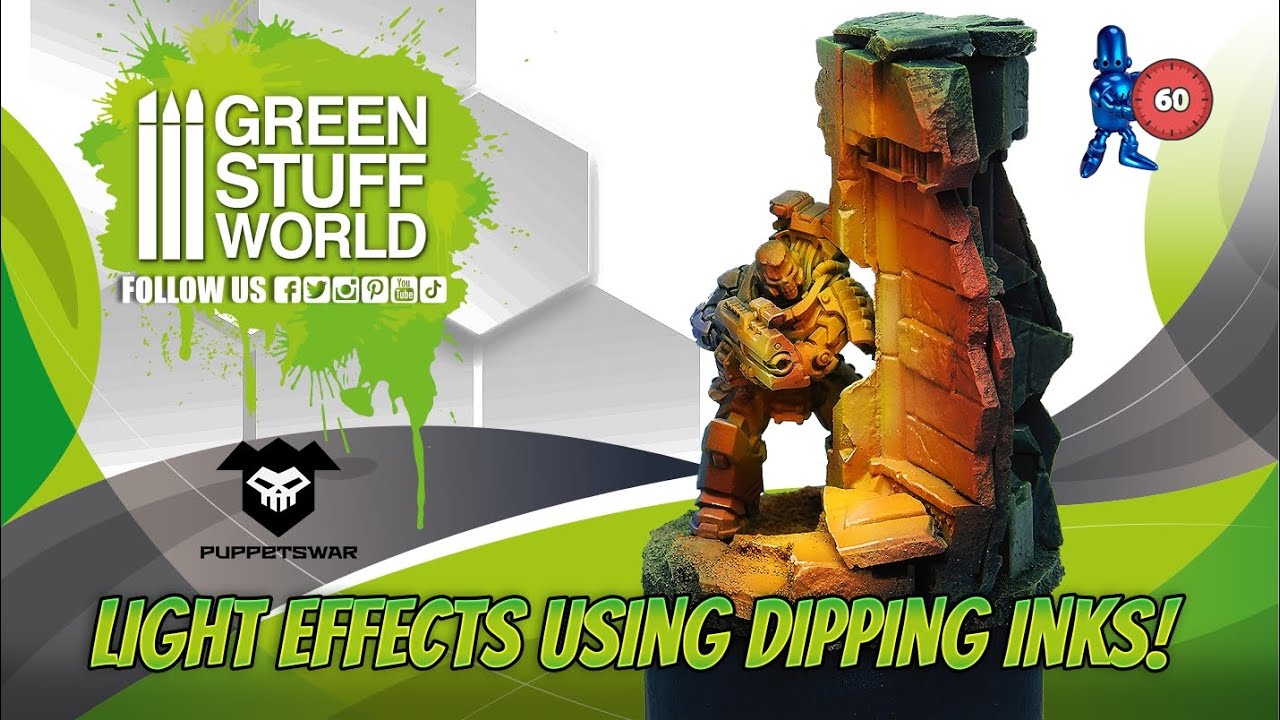 Creative : Light effects using dipping inks !!