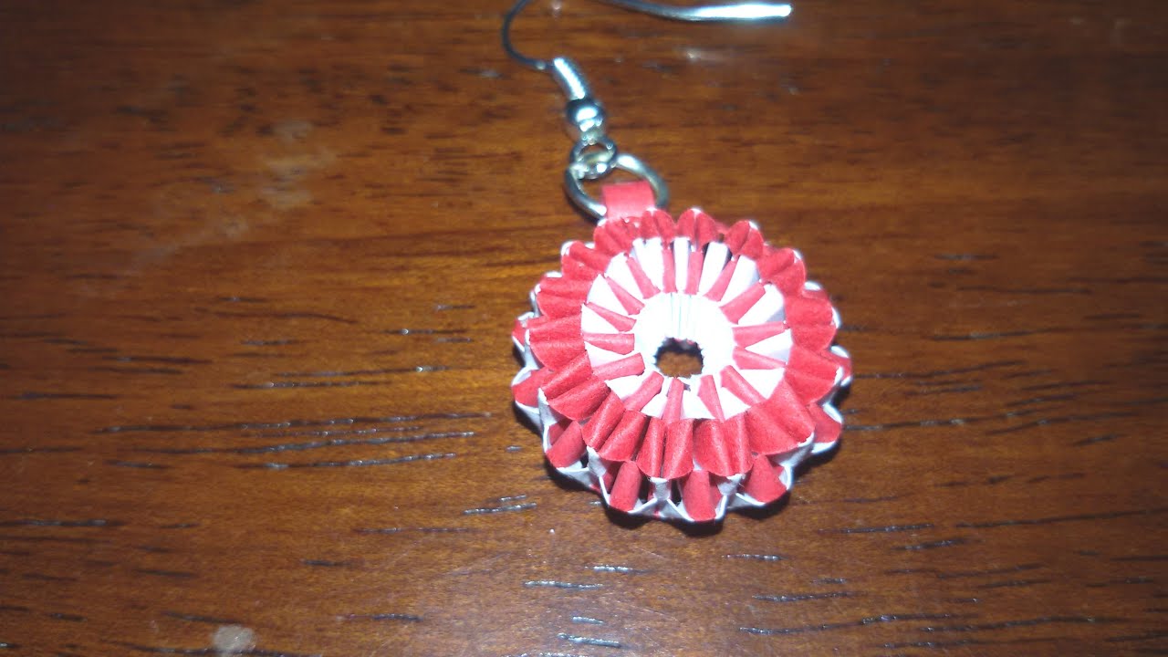 New Design Boondoggling variation Paper Weaving Earrings Tutorial