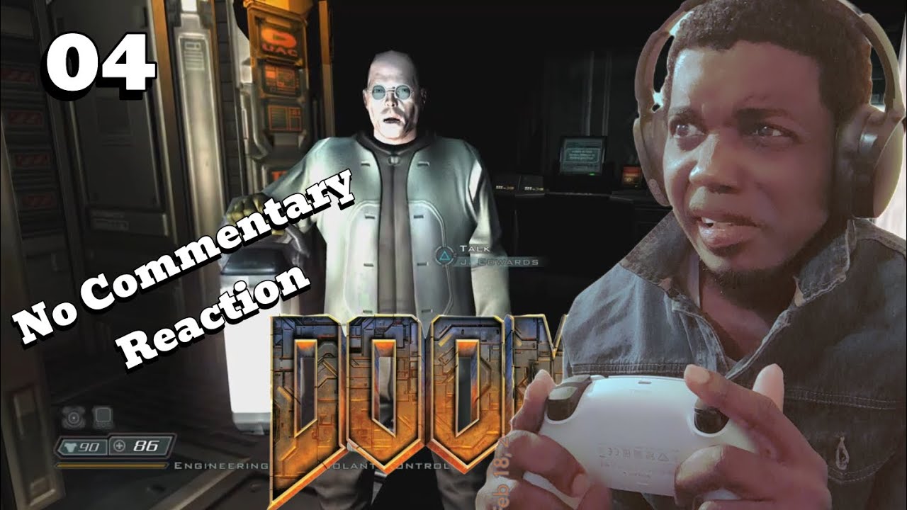 Doesn't Get Easier 😖😳 my face Reaction Playthrough Doom 3 No Commentary 