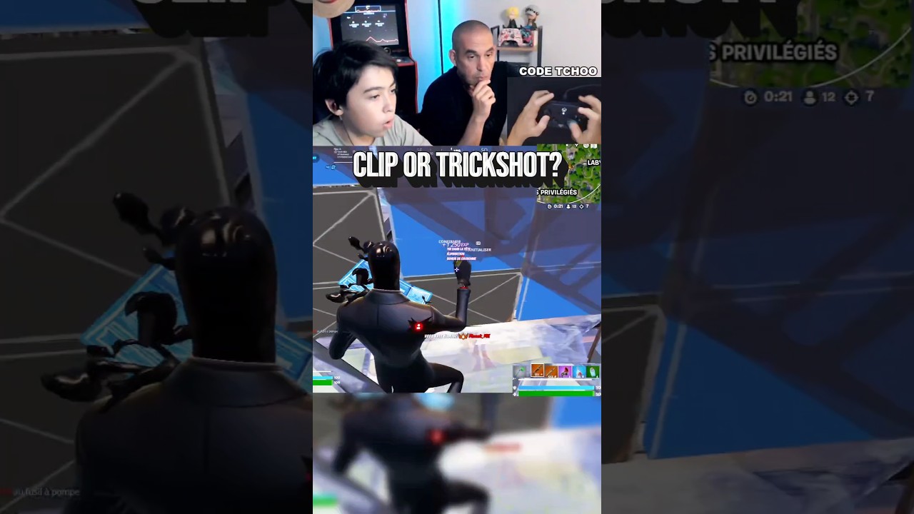 2 actions : CLIP OR TRICKSHOT? #fortnite #fortniteclips