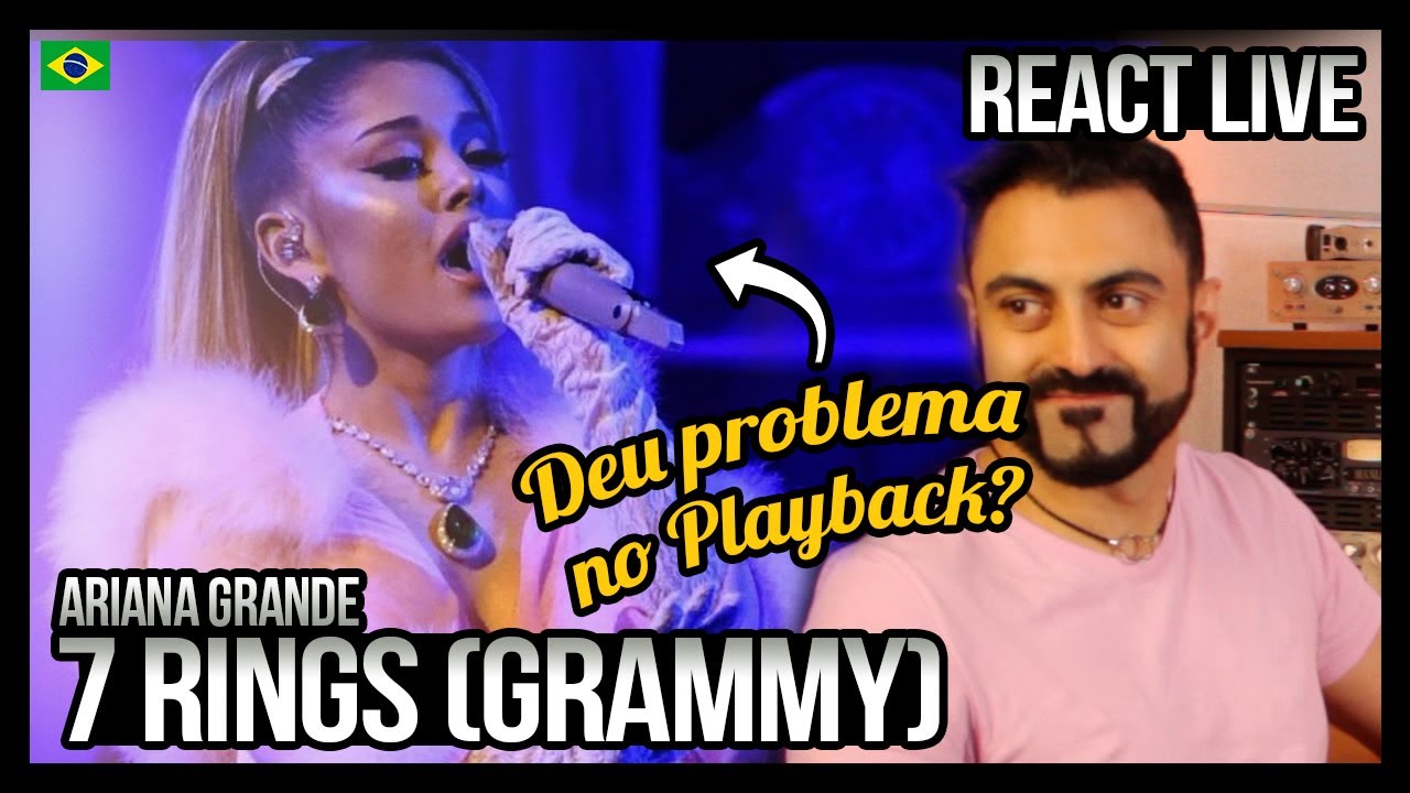 REAGINDO a 7 RINGS (GRAMMY) - Ariana Grande