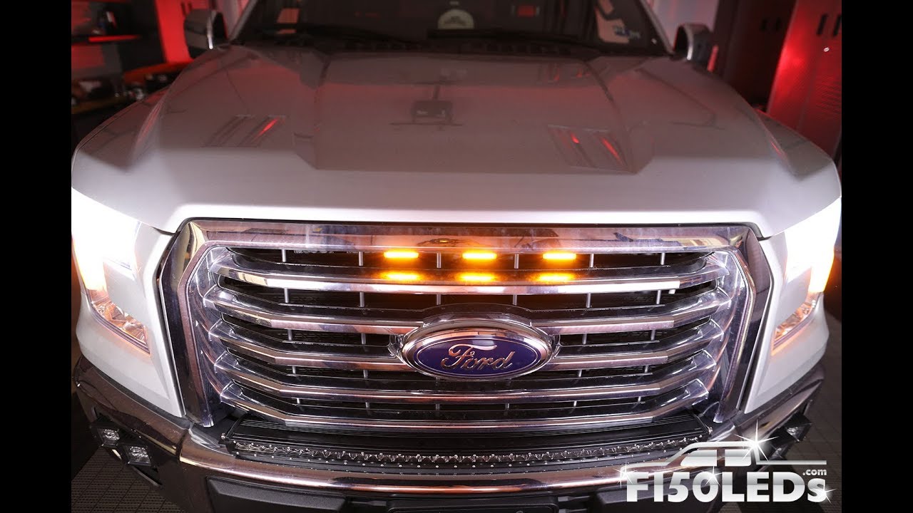 HOW TO INSTALL 2015-20 FORD F150 RAPTOR STYLE LED GRILL LIGHTS