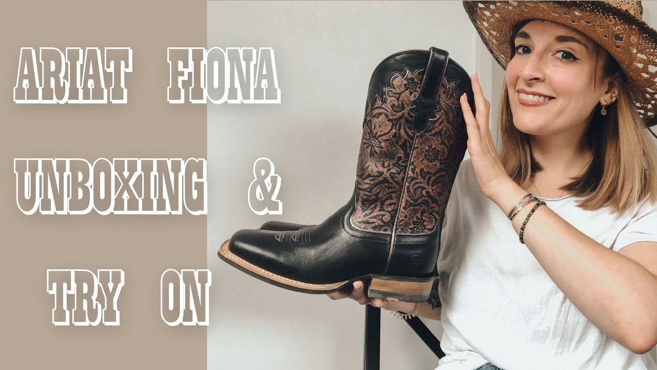 ARIAT FIONA COWBOY BOOTS 🤠 UNBOXING & TRY ON | coyote diaries