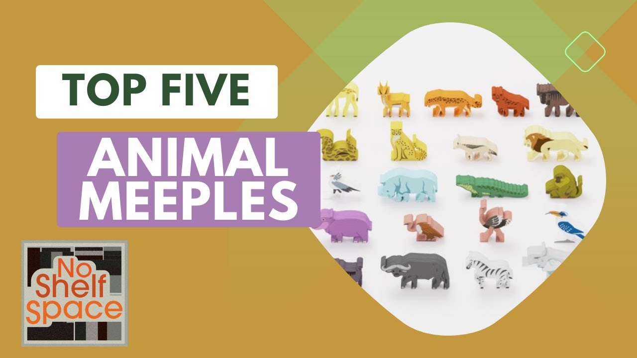 Top 5 Games with Animal Meeples | Top Animeeples in Games!