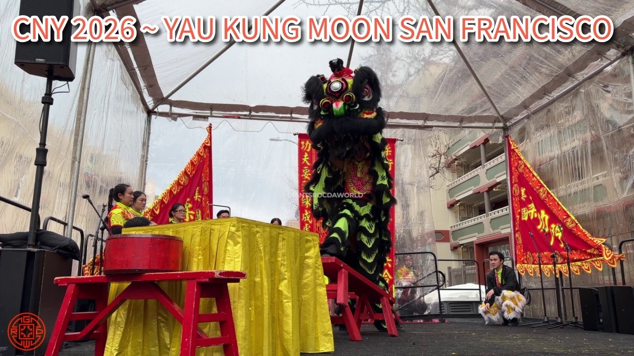 Chinese New Year Flower Fair 2026 - Yau Kung Moon Lion Dance Table Bench