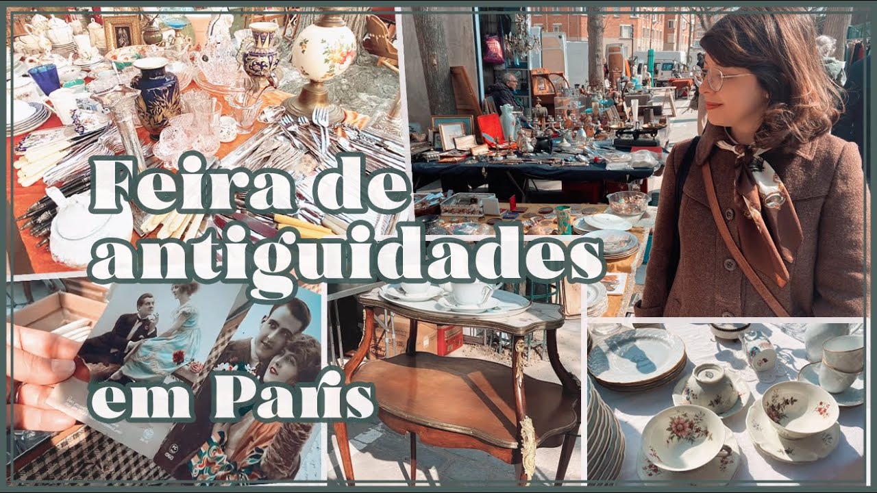 ANTIGUIDADES EM PARIS - Mercado de Pulgas de Vanves