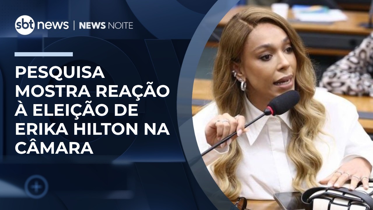 Pesquisa mostra reação à eleição de Erika Hilton em Comissão da Mulher | #NewsNoite