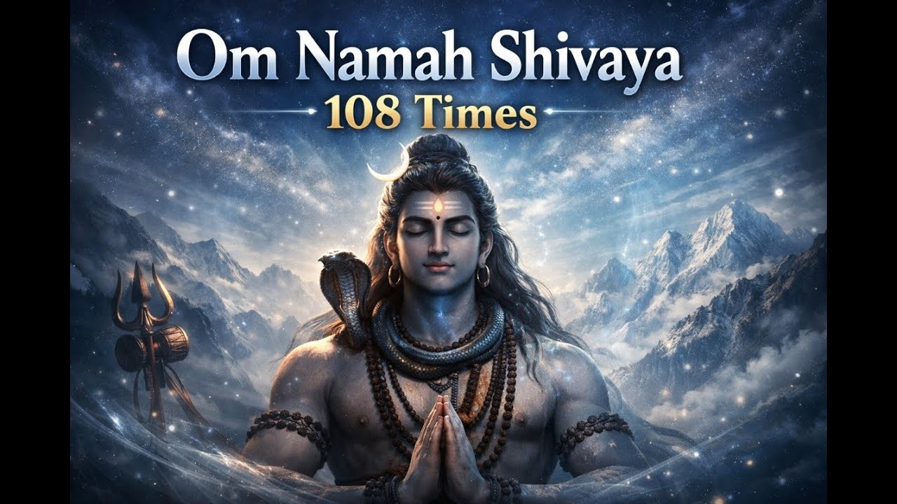 ॐ नमः शिवाय १०८ जप - मनःशांतीसाठी शक्तिशाली ध्यान | Om Namah Shivaya 108 Times Meditation |